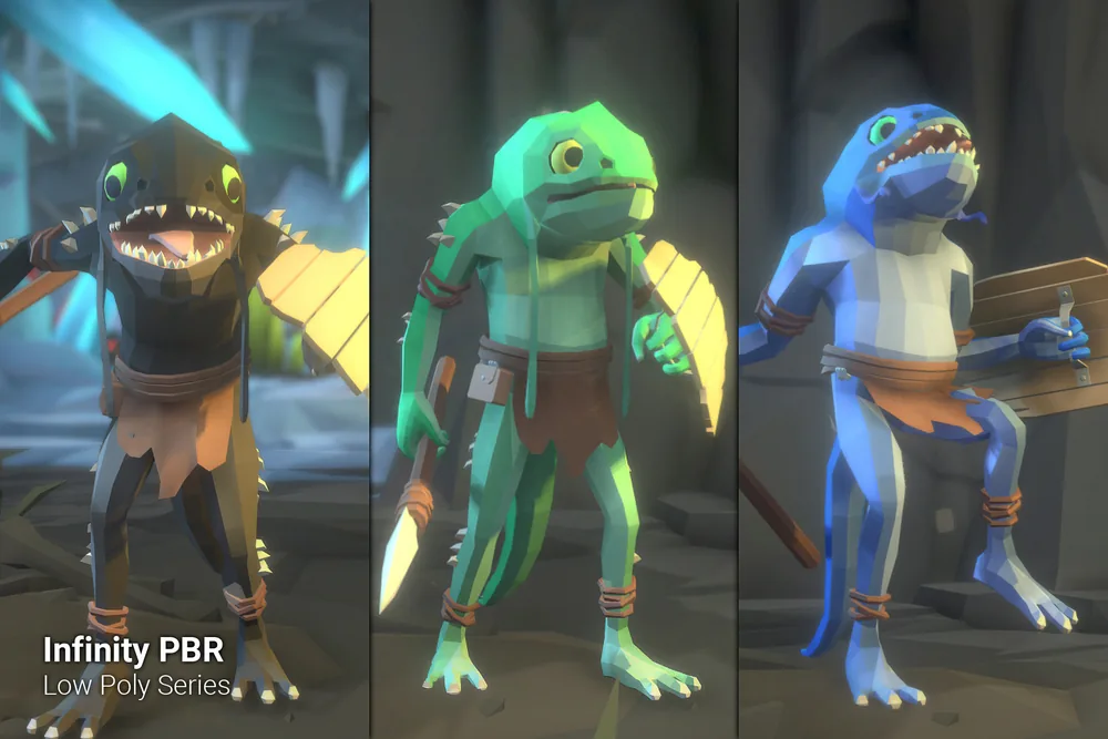 Low Poly Character – Fish Man