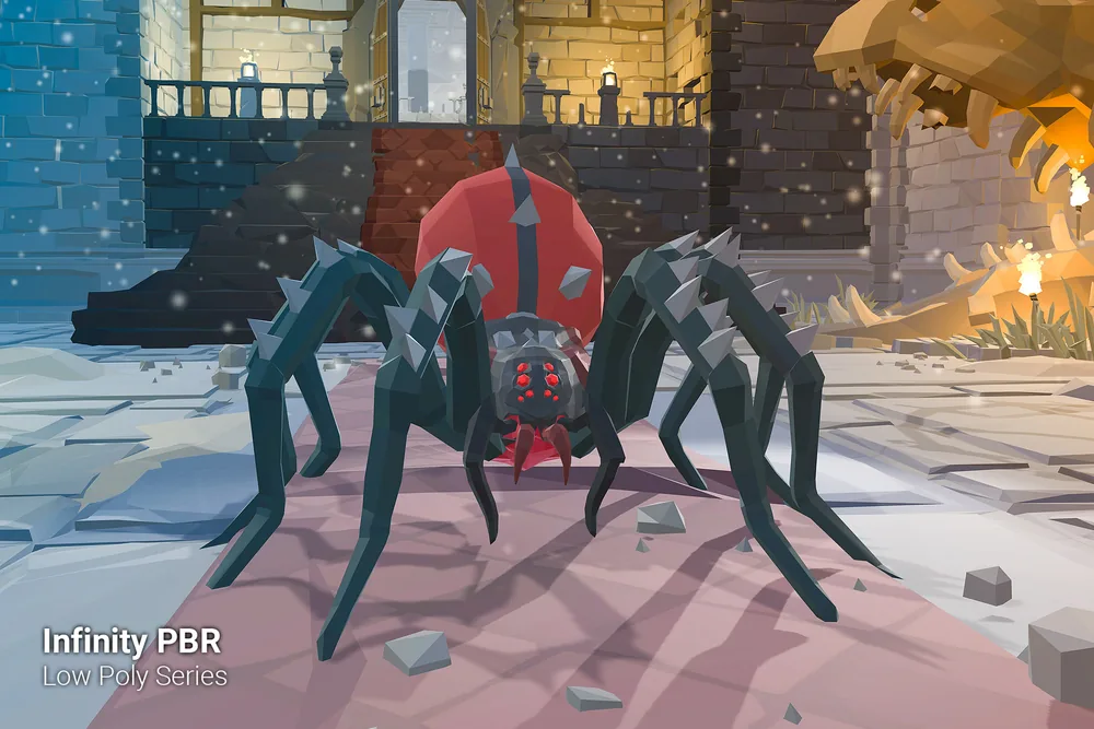 Low Poly Character – Spider
