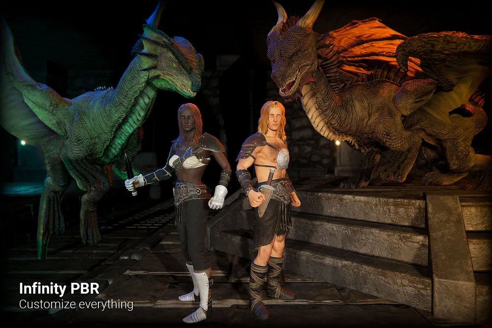 RPG Character Bundle #1 – Dragon & Human